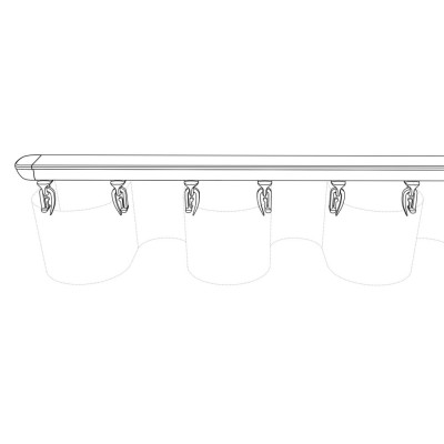 Πτυσσόμενος Σιδηρόδρομος Μεταλλικός B/T με Σύστημα Νο6 Wave 75-130εκ