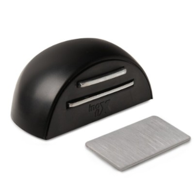 Inofix 2034-8 Αυτοκόλλητο Μαγνητικό Στόπερ Πόρτας 24x48x3mm Μαύρο