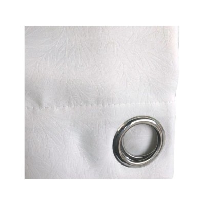 Κουρτίνα Δωματίου Blackout Ζακάρ 140×260 cm Λευκή