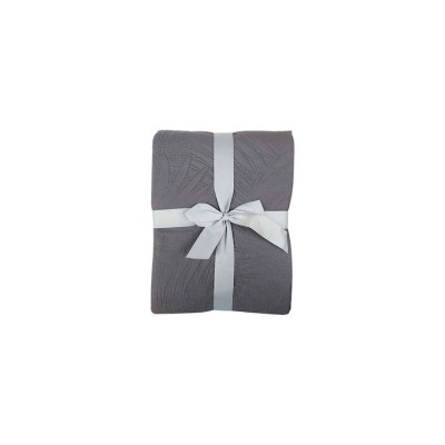 Κουβερλί Μονόχρωμο Μονό Ανάγλυφο Γκρι 150Χ240εκ.