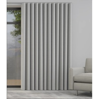 Κουρτίνα Με Wave Ραφή No 6, Black Out 140x260 Γκρι