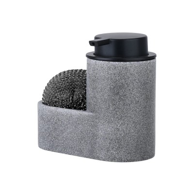 Αντλία  Σαπουνιού Πιάτων  Με Μαύρο Σφουγγαράκι Γκρι 02-33965