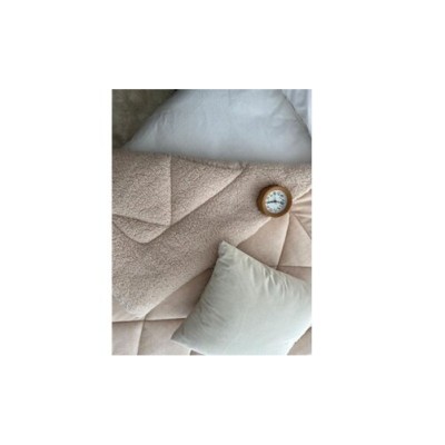 Κουβερτοπάπλωμα Μονό SHERPA 160X220εκ Σε Μπεζ Χρώμα