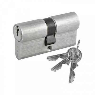 Κύλινδρος ορειχάλκινος απλός 90mm(40-50) CISA Locking Line-ΝΙΚΕΛ 08010